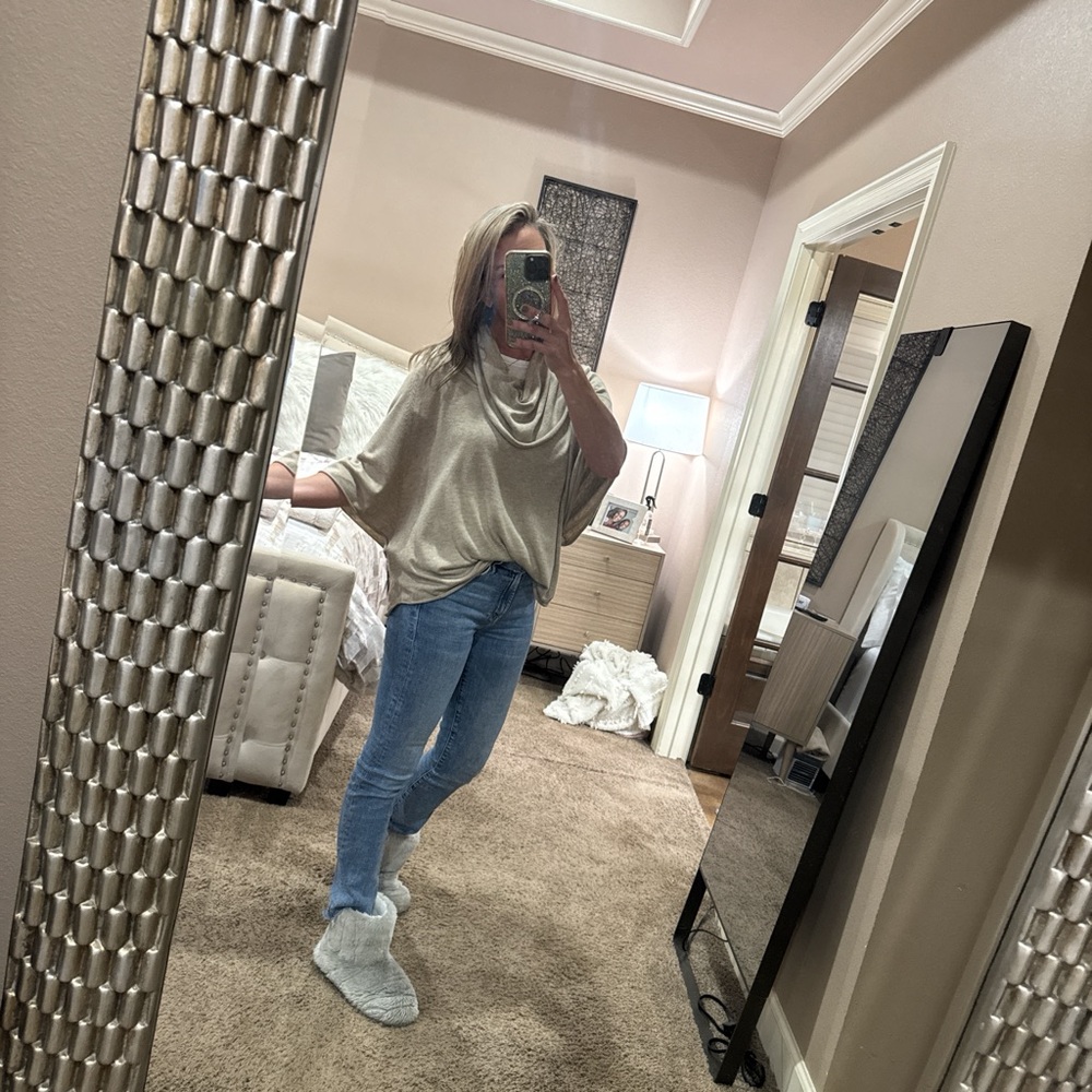 Joie Beige cowl neck light Top